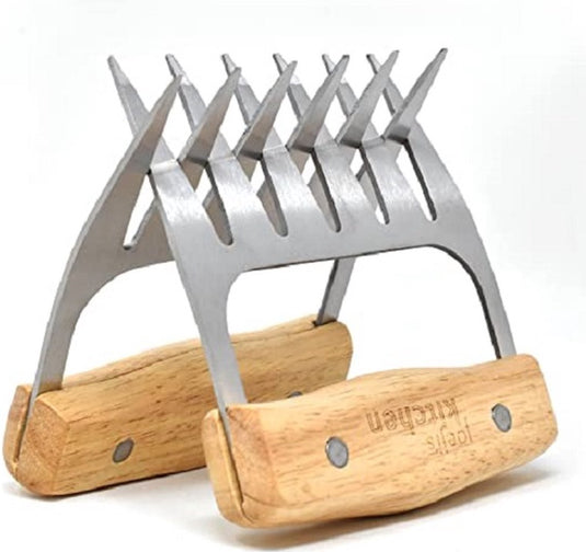 Westmark vleesklauwen, klauwen voor het scheuren en fijnmaken van vlees, ideaal voor pulled pork, praktische keuken-, barbecue- en barbecue accessoires, roestvrij staal, 2 stuks, 13702260