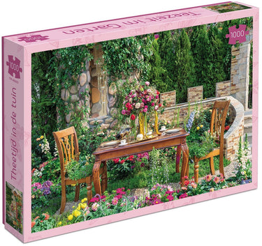 Tucker's fun factory theetijd in de tuin - legpuzzel (1000 stukjes) -