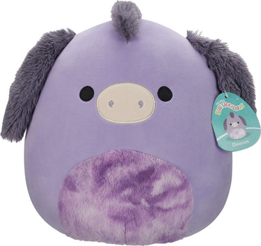 Squishmallows - deacon purple donkey w tie-dye belly 30cm plush