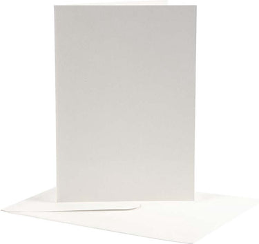 Creativ company creotime kaarten enveloppen, afmeting kaart 12,5x17,5 cm, off-white, 10 sets