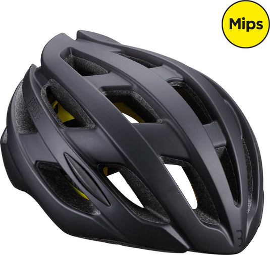 Bbb cycling hawk mips racefiets helm - wielrenhelm - fietshelm volwassenen - mat zwart - maat m - fietshelm mips - bhe-153