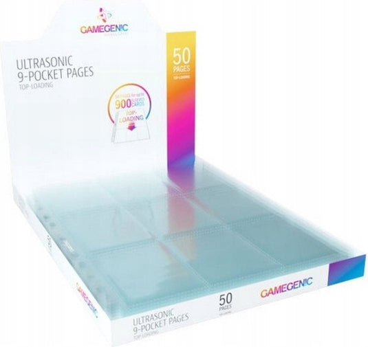 Trading card game game genic 9-pocket pages – box 50 pagina - voor standaard kaarten zoals pokemon magic