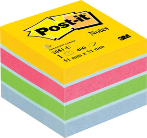 Post-it® notes, mini kubus, ultra, 51 x 51 mm, 400 blaadjes kubus