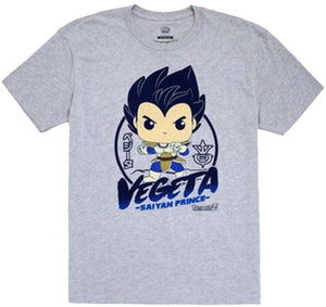Funko pop! tee box: dragon ball z - vegeta grijs (size xl)