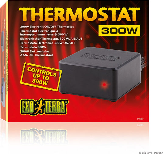 Exo terra - terrariumverlichting - reptielen - thermostaat aan uit 300w - 20x17x5cm - 1st