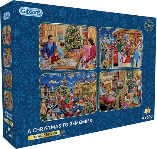 Gibsons - a christmas to remember (door trevor mitchell) - 4×500 stukjes 48×34cm (b×h) - legpuzzel voor volwassenen
