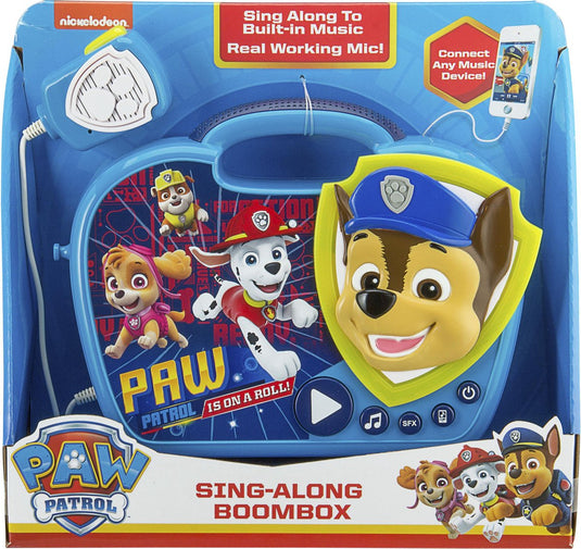 Paw patrol pw-115 sing-along boombox - karaoke set - met microfoon mp3