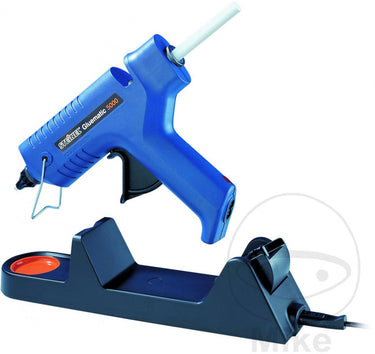 Steinel lijmpistool gluematic 5000 - 120w - tot 20 minuten draadloos werken te gebruiken op netstroom - 22g min - voor ⌀11mm lijmpatronen - incl. 5 lijmsticks en 2 mondstukken