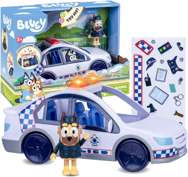 Afbeelding laden in galerijviewer, Moose toys bluey politieauto met licht geluid
