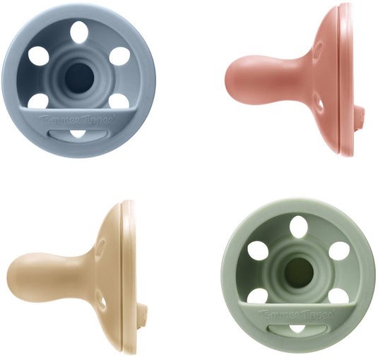 Tommee tippee borstachtige fopspeen - 4 stuks - 6-18 maanden - op huid lijkende textuur - bpa-vrij
