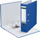 Leitz ordner 1010 plastic breedte 8cm blauw insteeketiket grijpgat