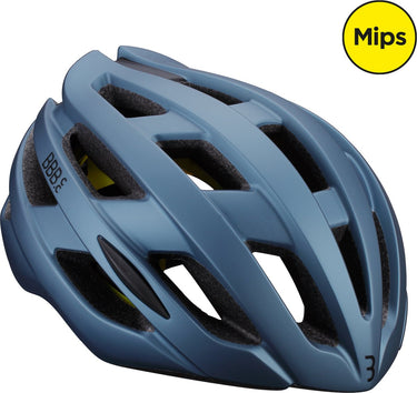 Bbb cycling hawk mips racefiets helm - wielrenhelm - fietshelm volwassenen - mat blauw - maat m - fietshelm mips - bhe-153