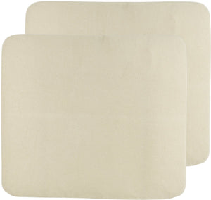 Meyco baby uni aankleedkussenhoes - 2-pack - badstof - soft sand - 85x75cm