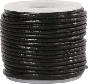 Creativ company leerkoord 1 mm zwart 10 m