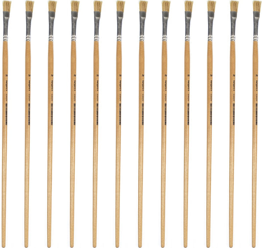 Kangaro lyonse penseel nr 10 - gelakt hout - doos a 12 stuks - k-840210