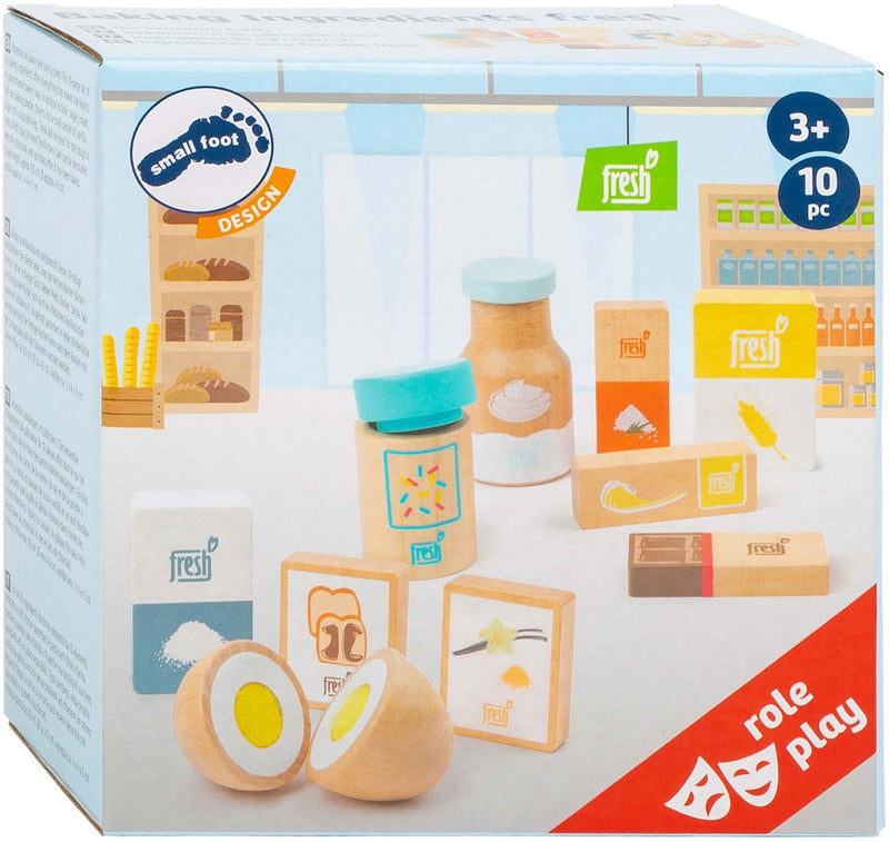 Afbeelding laden in galerijviewer, Small foot - houten speeleten bakbenodigdheden, 10dlg.
