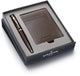 Sheaffer balpen giftset 100 9370 - glossy brown gold tone - met creditcardhouder - rustic mocha - sf-g2937051-2
