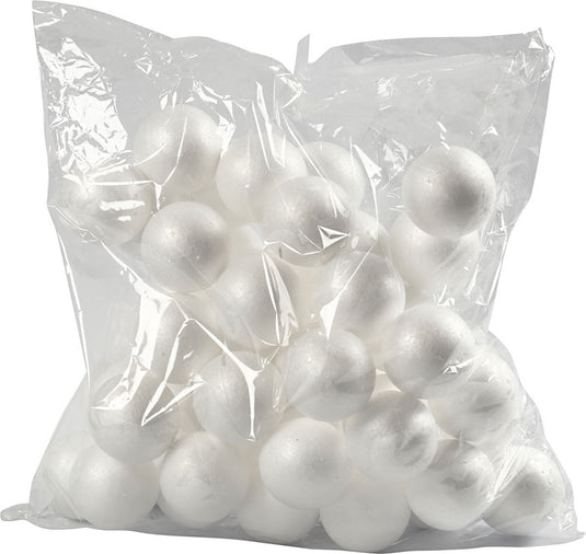 Creativ company piepschuim ballen 6 cm, 50 stuks