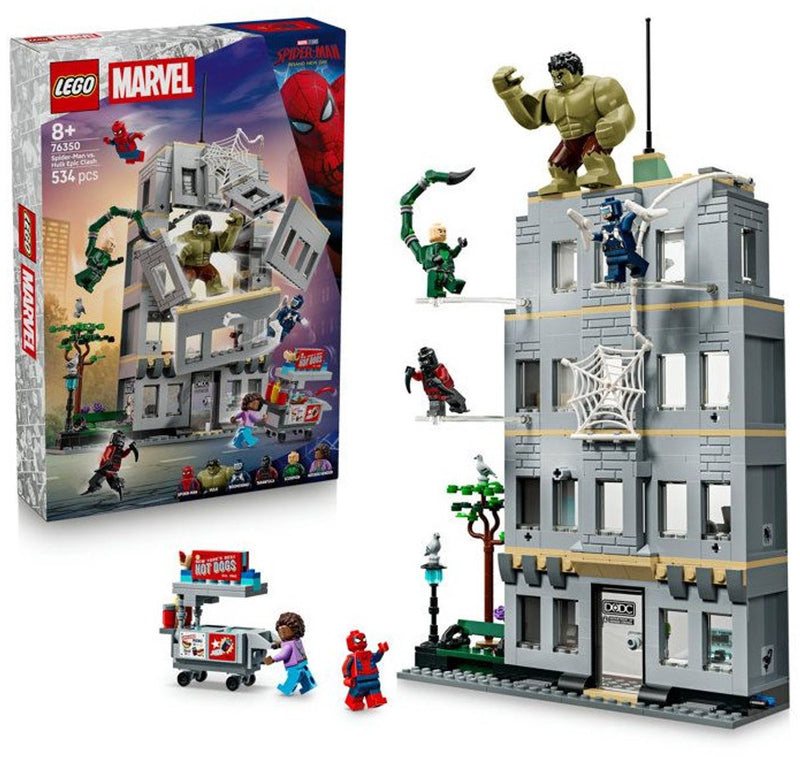 Afbeelding laden in galerijviewer, Lego ǀ marvel spider-man vs. hulk ultieme confrontatie superheld speelgoed voor kinderen 76350
