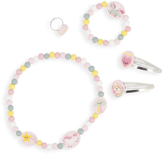 Janod - unicorn - eenhoorn sieradenset - sieraden en haarclipjes