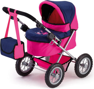Bayer design - poppenwagen trendy - roze en blauw