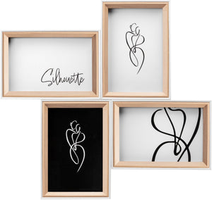 Walther silhouette - houten lijst galerij - fotoformaat 4x10x15 cm - natuur