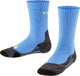 Falke tk2 anti-blaar dik wol functioneel materiaal wandelsokken kinderen blauw - maat 31-34