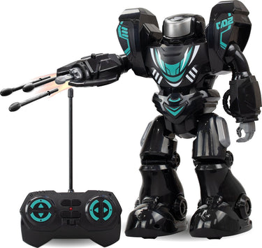 Silverlit robo blast one zwart - rc robot met schietende vuist