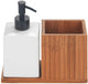 Wenko afwasmiddel en zeep dispenser met afwasborstelhouder - 500 ml