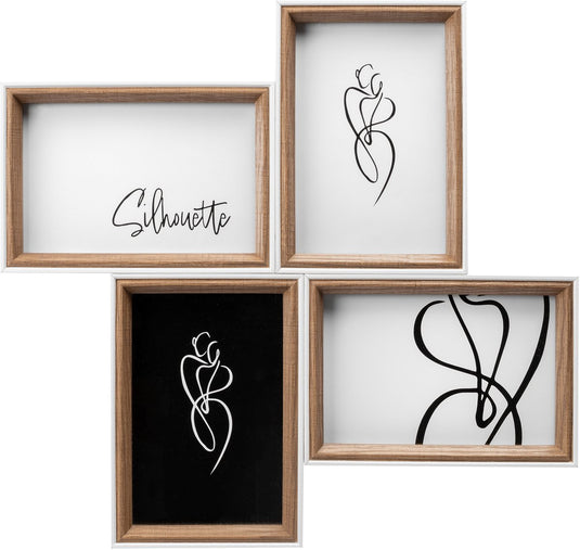 Walther silhouette - houten lijst galerij - fotoformaat 4x10x15 cm - beuken