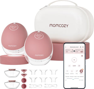 Momcozy m9 – handsfree borstkolf – 2 stuks – elektrisch – app bediening – stil compact