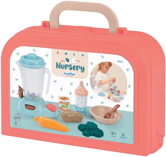 Écoiffier ecoiffier nursery verzorging - baby's voedingsset in koffer - 8dlg.