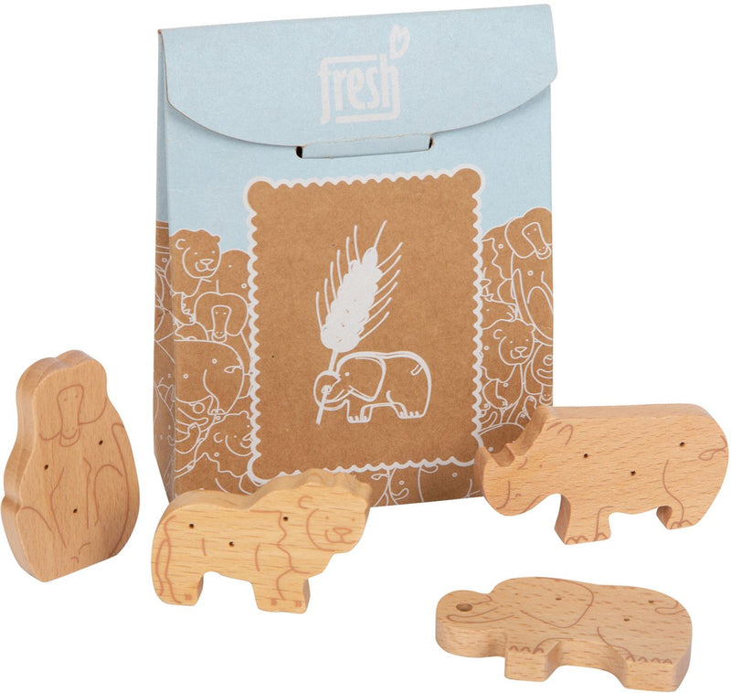 Afbeelding laden in galerijviewer, Small foot - houten speeleten dieren crackers, 8dlg.
