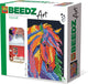 Ses creative ses beedz art - paard fantasie - 7000 strijkkralen - kunstwerk van strijkkralen - complete set inclusief grondplaten en strijkvel