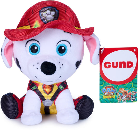 Paw patrol gund : the dino movie-knuffel van marshall, officieel gelicentieerde knuffel, filmmerchandise, 15,2 cm