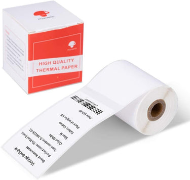 Phomemo labels 50x80mm - vierkante etiketten - 100 stuks - waterdicht oliebestendig - sterke kleefkracht - voor m110 m120 m220 m200 - wit