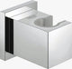 Grohe euphoria cube wanddouchehouder - niet verstelbaar - chroom - 27693000