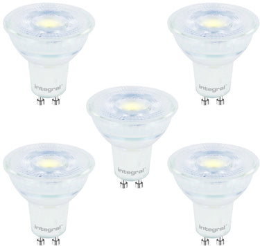 Integral 5 pack - gu10 led spot - 3,6w - 4000k neutraal wit - dimmable