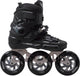 Roces ego tif 3x110 skeelers volwassenen – 3 wielen 110mm – speed skates inline skates – zwart zilver – maat 38