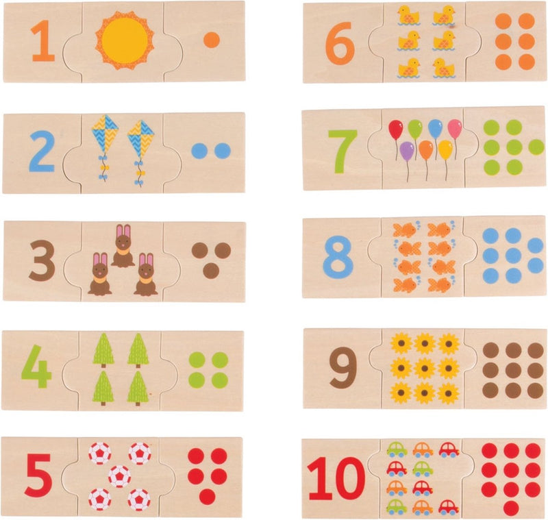 ギャラリービューアに画像をロードする, Bigjigs houten legpuzzel cijfer tegels, 30st.
