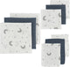 Meyco baby moon starterset - 9-pack - hydrofiel - indigo