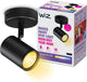 Wiz plafondlamp imageo - opbouwspot - 1 spot - warm- tot koelwit licht - slimme led verlichting - gu10 fitting - 1x 5w - zwart - wi-fi