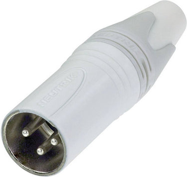 Neutrik nc3mxx-wt xlr-connector stekker, recht aantal polen: 3 wit 1 stuk(s)