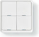 Nedis smartlife wandschakelaar - zigbee 3.0 - muurmontage - android ios - kunststof - wit
