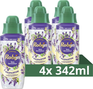 Robijn - intense wasparfum - spa sensation -4 flessen x 342 ml