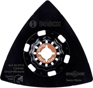 Bosch carbide-riff schuurplaat avz 90 rt10 90 mm sanding grit 10 - 2609256f04