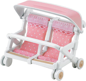 Sylvanian families 4533 dubbele kinderwagen-poppenhuisinrichting