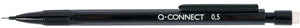 Q-connect vulpotlood, 0,5 mm, hb, zwart, doos van 10 stuks