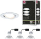 Paulmann led-inbouwlamp 3-step-dim nova coin basisset zwenkbaar rond 84 mm 50° coin 3x6w 3x470lm 230v dimbaar 2700k wit mat