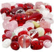 Creativ company glazen kralen divers lieveheerstbeestje, hart, blaadjes, 60 gram